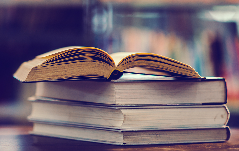 stack of books