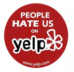 people hate us on Yelp